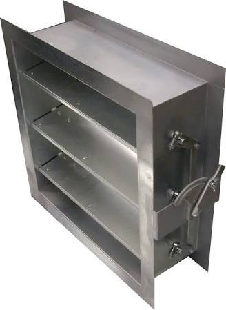 Manual and Pneumatic Operated Dampers - Stainless Steel, Grey | Efficient Airflow Control for HVAC Systems, Durable and Corrosion-Resistant, Easy Installation, Low Maintenance, Precision Adjustment