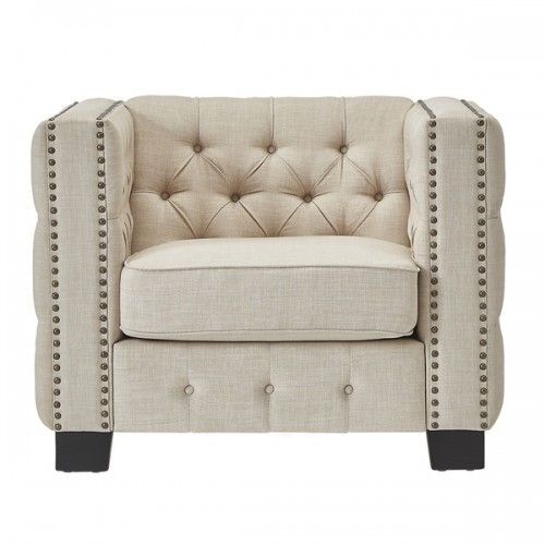 Knight 1 Seater Upholstered Wooden Sofa Home Furniture