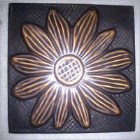 Decorative Copper Tiles With Sunflower Design 