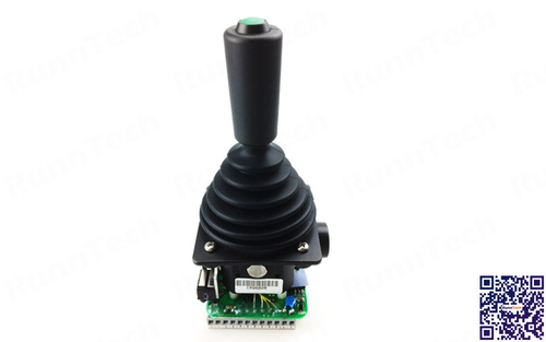 Runntech Single Axis Joystick With Electrical Output +10V To 0 To +10V And 24Vdc Input Application: Military