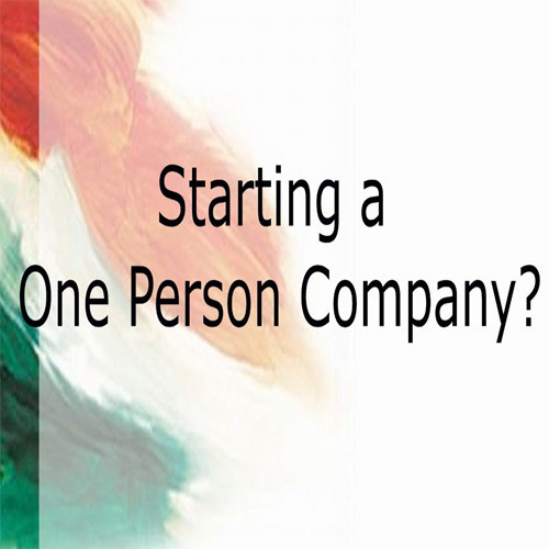 One Person Company Corporate Advisory Services By Sunil K. Khanna & Co.