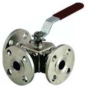 3 Way Ball Valve - A216 GR. WCB/A351 GR. CF8/CF8M Body, SS 410/SS 304/SS 316 Stem, PTFE Seat Ring | Durable Design, Efficient Flow Control