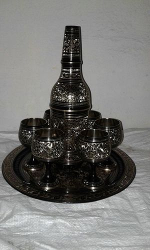 Decorative Bottle With Six Glass Set