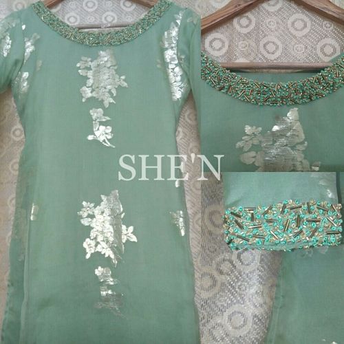 Spring Organza Silk Salwar Kameez