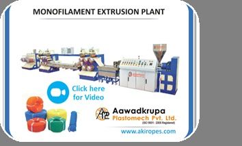 Semi Automatic Plastic Monofilament Extrusion Plant