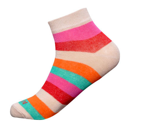 Washable Women Multicolour Ankle Casual Socks