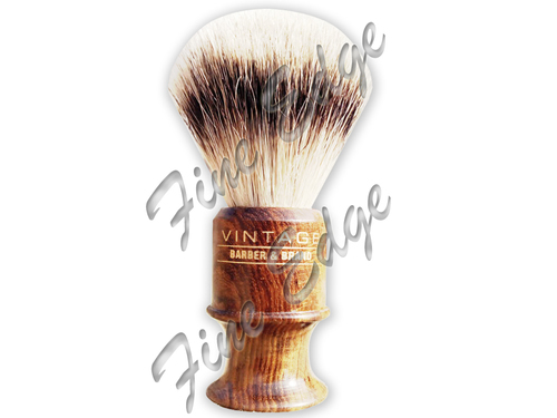 ब्राउन सिल्वरटिप बेजर शेविंग ब्रश