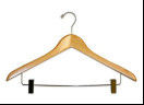 Deluxe Suit Hangers With Metal Bar And Padded Clips