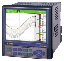 KR2000 Series Graphic Recorder - High Sampling Rate 100ms for 12 Points, 0.1% Accuracy, Web Monitoring and FTP Data Transfer, Email Notifications