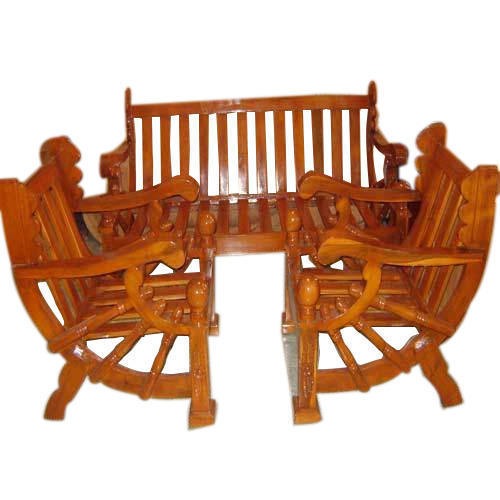 Uv Resistant Fancy Wooden Furniture - Sofa Set