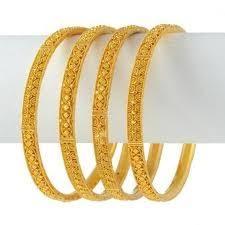 Gold Bangles - 22K Pure Gold, Intricate Filigree Design , Exquisite Craftsmanship for Fashion Enthusiasts