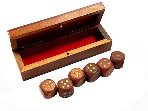 Wooden Games 6 Dice Set