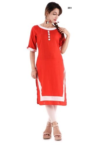 Red Long Kurti