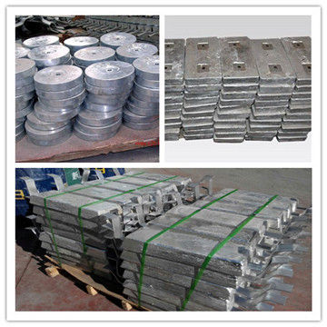 Zinc Hull Ballast Tank Sacrificial Anode For Platforms