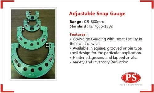 Adjustable Snap Gauge - High Durability, Sturdy Build, Excellent Finish | Precision Measurement Tool for Industrial Applications