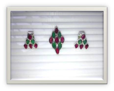 Zambian Emerald And Old Ruby Set