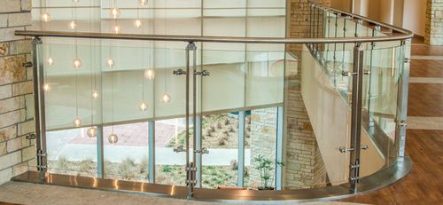 Stainless Steel Curve Glass Ss Railing