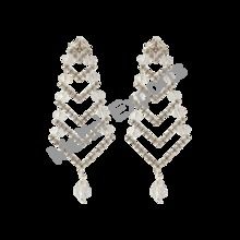 Latest Fashion Diamond Silver Color earrings 