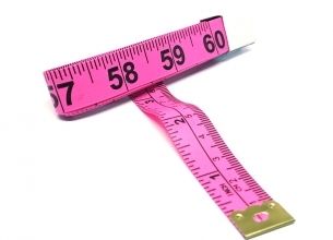 Pale Cream Pink Colour Measuring Tape