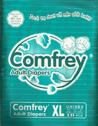 Comfrey Disposable Unisex Adult Diaper, Extra Large