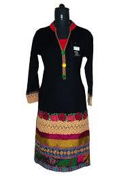 Ladies Fancy Woollen Kurti - Multicolour Size L/S | Shrink Resistant Skin Friendly Breathable Long Sleeve Washable