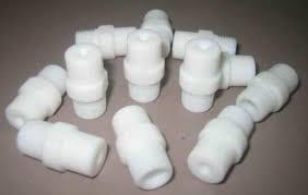 PTFE Nozzles - Virgin & Filled Grades, Custom Sizes as per Client Specifications, Excellent Wear Properties