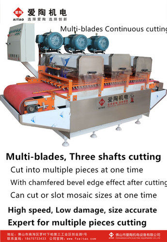 Three Shafts Continuous Tile Cutting Machines