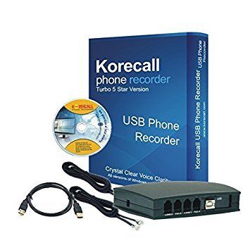 Voice Logger Telephone Landline Call Recording Device For 2 Line