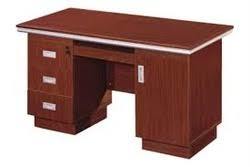 Rectangular Brown Office Table No Assembly Required