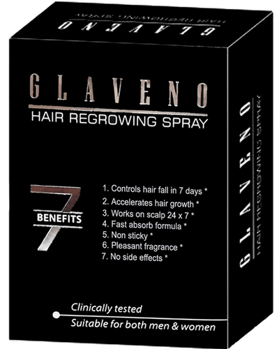 Glaveno Hair Regrowing Spray Shinny