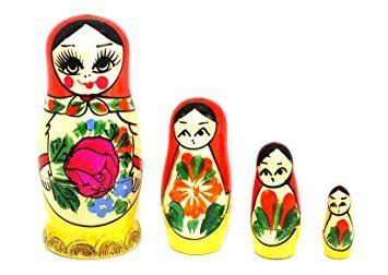 Nesting Doll Set - Premium Quality Material, Attractive Designs , Vibrant Colors & Smooth Finish