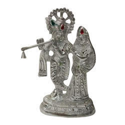 Radha Krishna Metal Statue