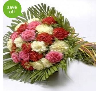Bright Colour Carnation Flower Bouquet