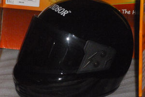 Dark Black Riding Helmet