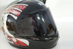 Embroidered Full Face Riding Helmet