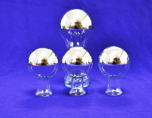 Mirror Coated Round Glass Lamp Bulb Shell