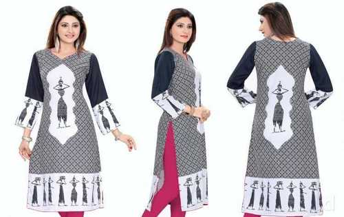 Ladies Attractive Printed Cotton Kurti