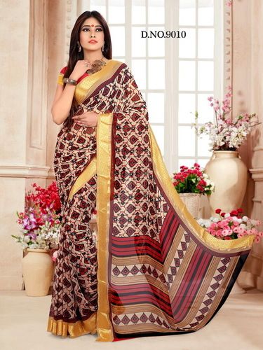 Buy ROOP LAXMI SAREE PVT.LTD. silk blend Saree (67695_Multi) at Amazon.in