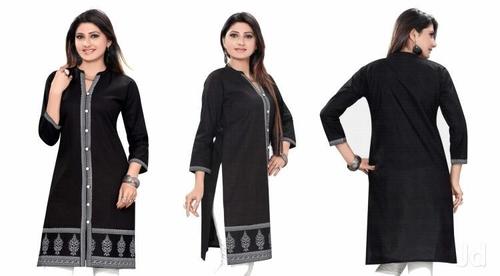 Ladies Black Long Kurti