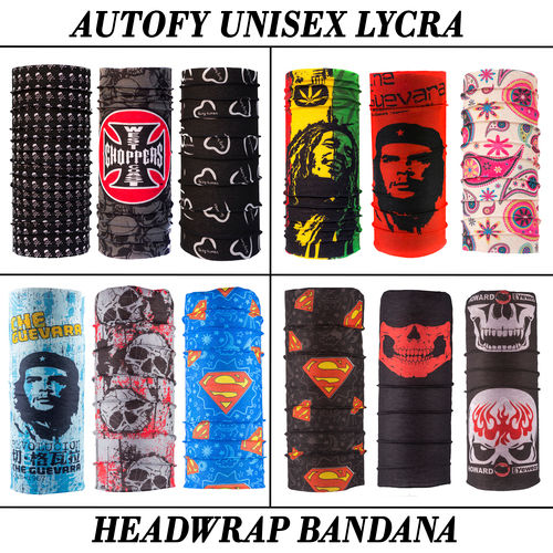 Clear Display Autofy Unisex Lycra Headwrap Bandana