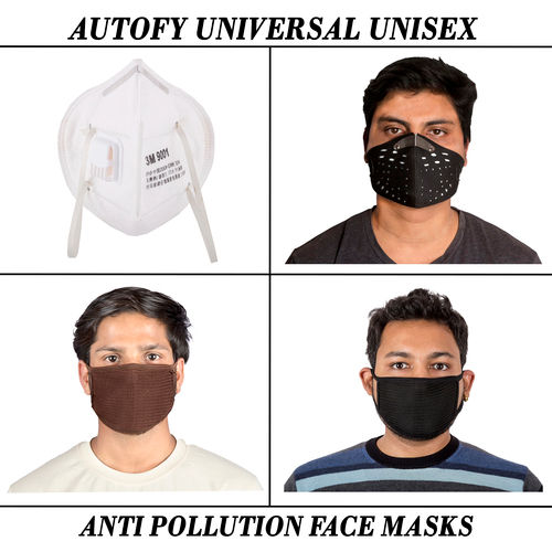 Autofy Universal Unisex Anti Pollution Face Masks