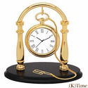 Customized Desktop Brass Clock