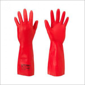 Safety Gloves - Premium Synthetic Material, Heavy-Duty Protection for Food Processing, Chemical and Electrical Industries