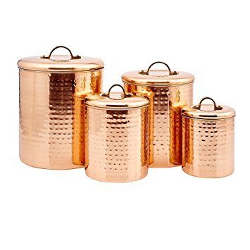 Copper Kitchen Canister