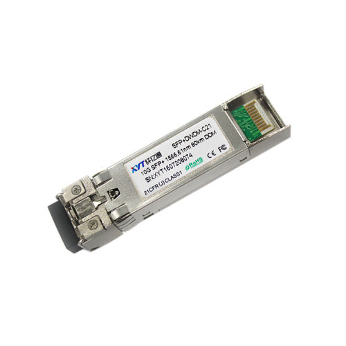 ड्यूल फाइबर 10G 80Km DWDM SFP+ट्रांसीवर 