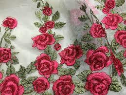 Rose Embroidery Fabric