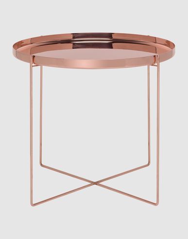 Round Copper Metal Table