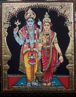 Vishnu Lakshmi Paintings