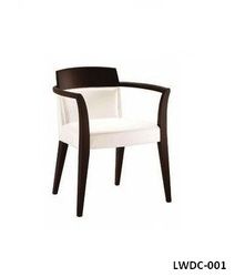 White And Brown Restaurant Chair