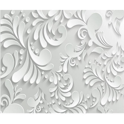 3D White Wallpaper Thickness 055 mm